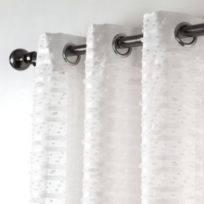 Cassandra 3D Clipped Light Filtering Window Panel Set, 76" W x 84" L