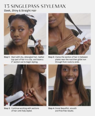 SinglePass StyleMax Professional 1" Flat Iron with Automated Heat in Satin Blush