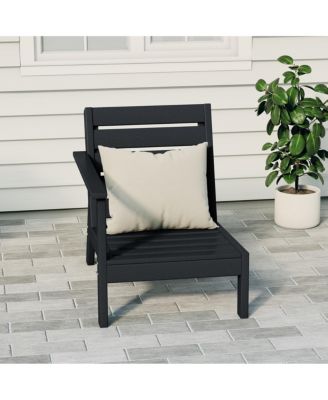 Outdoor Patio HDPE Left Arm Facing Deep Seating Corner Chair