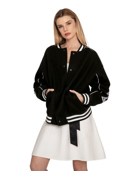 Женские куртки Belle & Bloom Hold Me Close Letterman Bomber