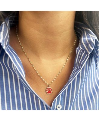 Coral Paw Charm 14K Gold