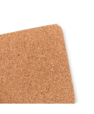 Foil-Printed Marble Granite Design Thick Cork Set of 4 Placemats and 4 Coasters