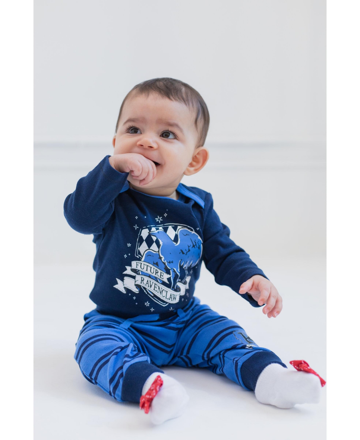Harry Potter Baby Boys Baby Hufflepuff Slytherin Ravenclaw Baby 4 Pack Jogger Pants to -/ gray / green / blue