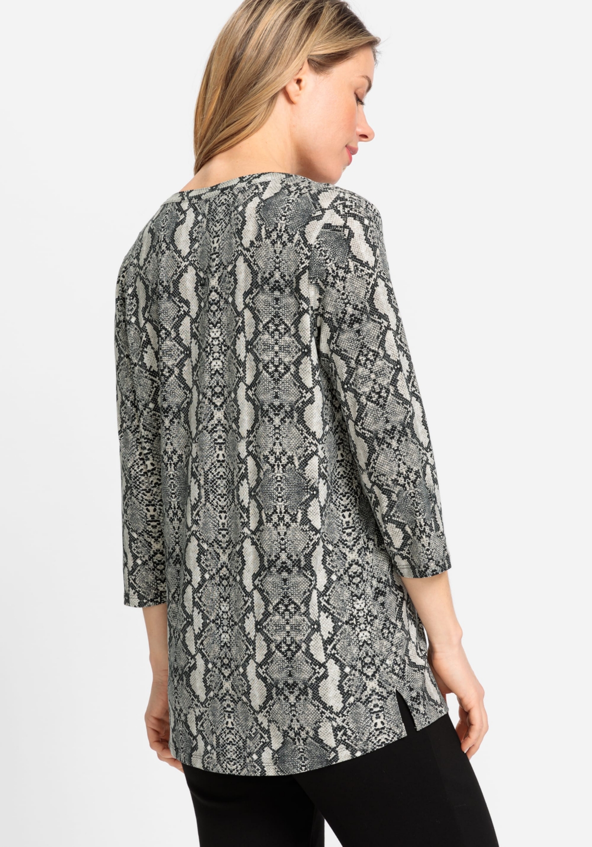 Olsen Women's Long Sleeve Snake Tunic T-Shirt