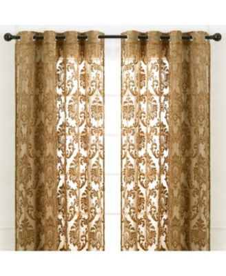 Premium Devore Sheer Light Filtering Grommet Curtains