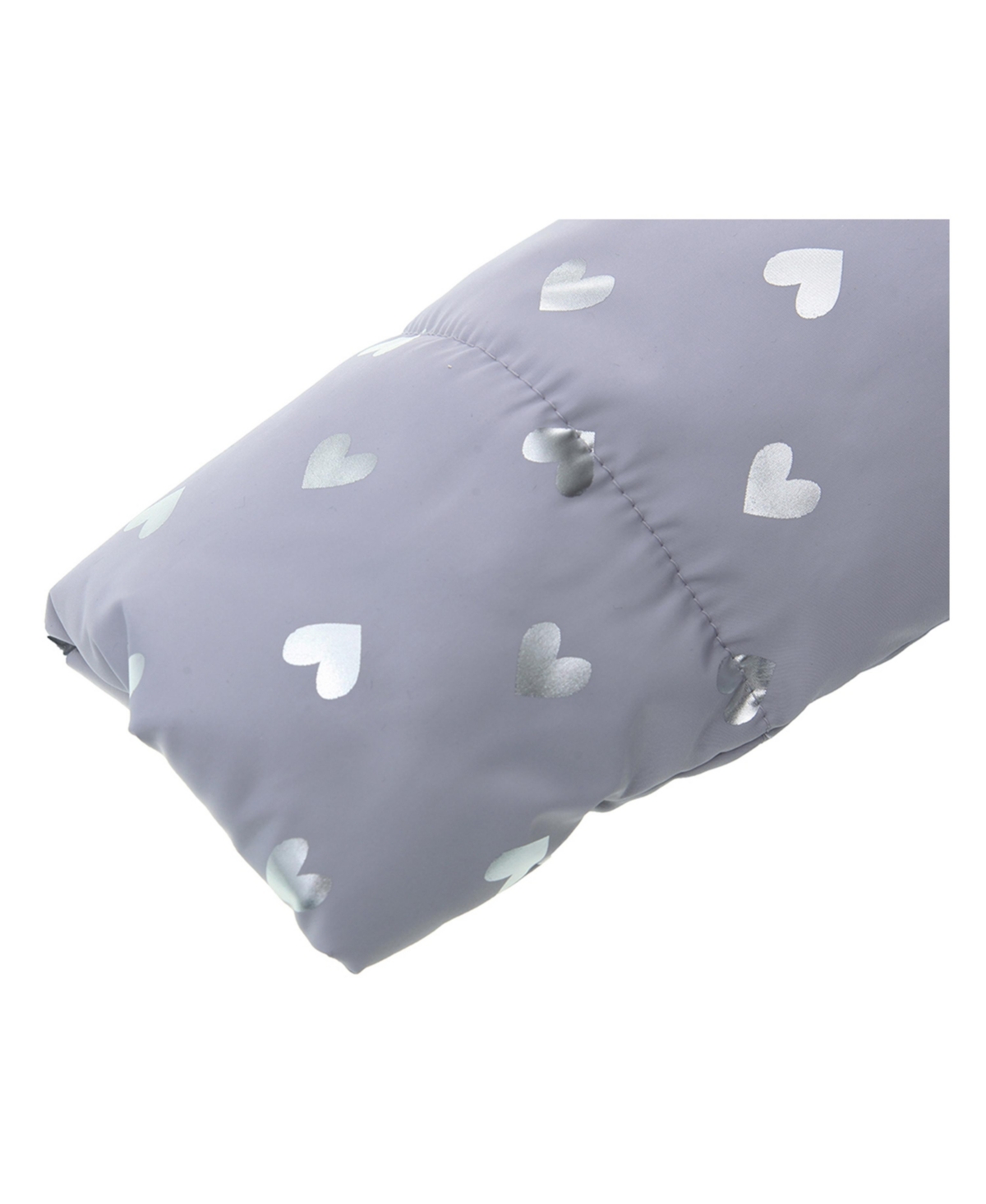 Rokka&Rolla Baby Girls Baby Soft Fleece Lined Puffer Jacket Winter Coat -Heart Foil Print