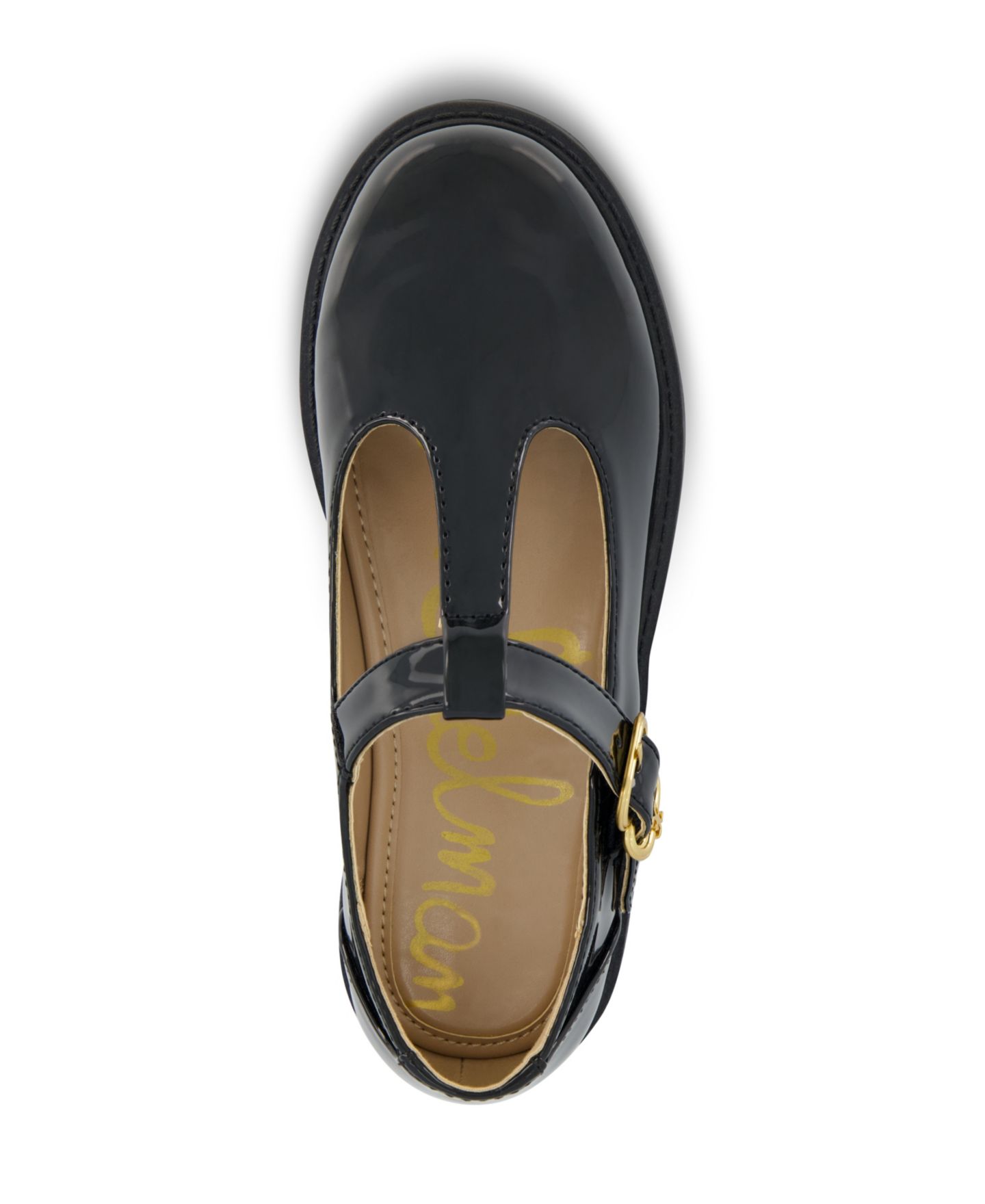 Обувь Sam Edelman Taelor T-Strap Shoe для девочек, цвет: Чёрный — фото 5