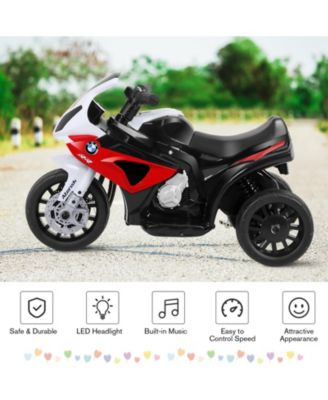 6V Kids 3 Wheels Riding BMW Licensed Electric Motorcycle-Red