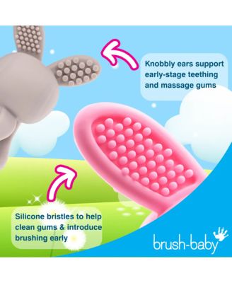 Bobbie Bunny Baby Teether Toy Rose Pink | Twist & Bounce Teething Toy