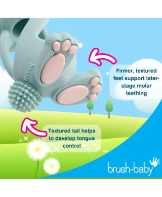 Bobbie Bunny Baby Teether Toy Rose Pink | Twist & Bounce Teething Toy