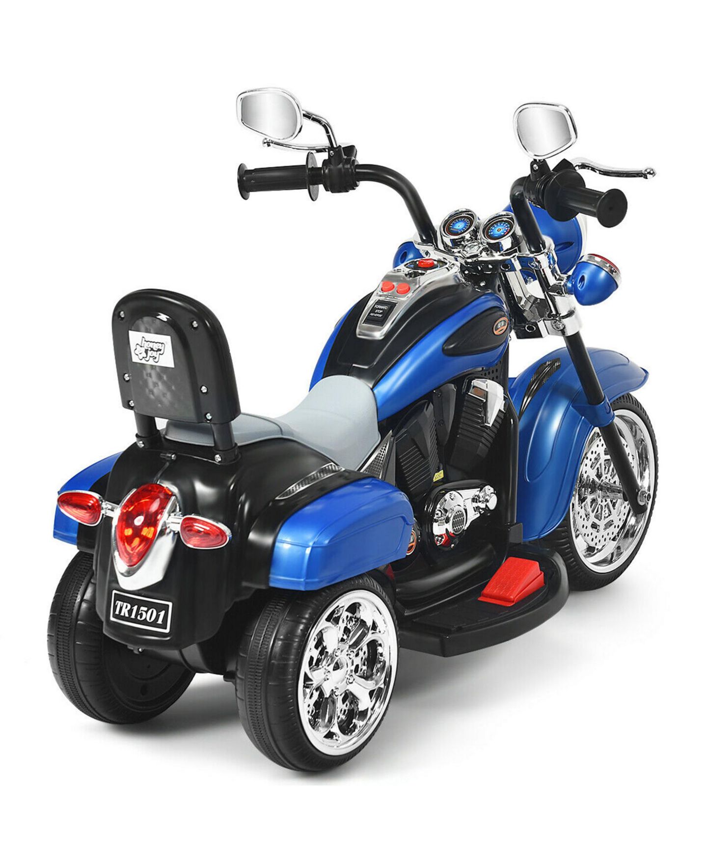 Детская игрушка Gymax 6V Kids Ride On Chopper Motorcycle 3-Wheel Trike, 66 lbs. Capacity, Ages 3-8, цвет: Чёрный, вариант 1 — фото 6