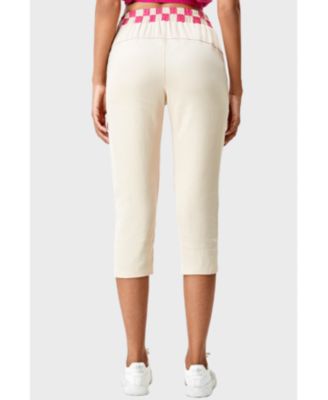 Women's Bellemere High-Waisted Checkered Chic Crop Pants