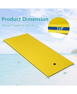 3-Layer Relaxing Tear-proof Water Mat-Yellow