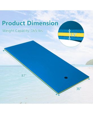 3-Layer Relaxing Tear-proof Water Mat-Blue