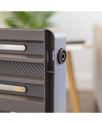 24 to 39" Plastic Portable Expandable Pet Gate, Safety Gate, White - 2 Pack