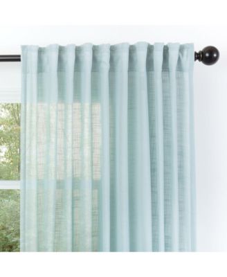 Premium 2-Panel Soft Textured Semi Sheer Curtains for Window Living Room Bedroom Kitchen Office - Natural Light Filtering Privacy window Treatment Drapes - 52 x 108 Inches Long - Brown