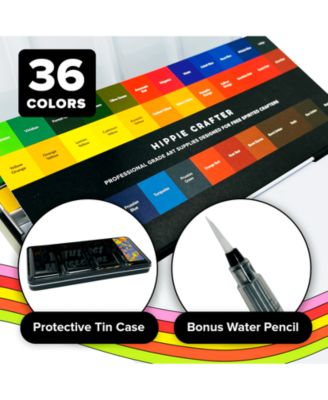 Premium Watercolor Paint Set 36 Colors