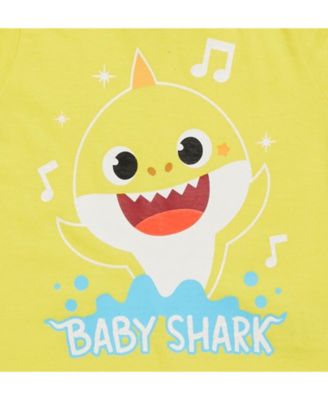 Baby Girls Pinkfong Shark 3 Pack T-Shirts