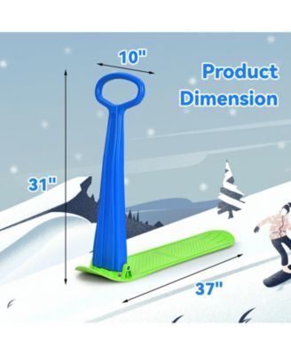 1-Rider Snow Scooter with Grip Handle-Blue