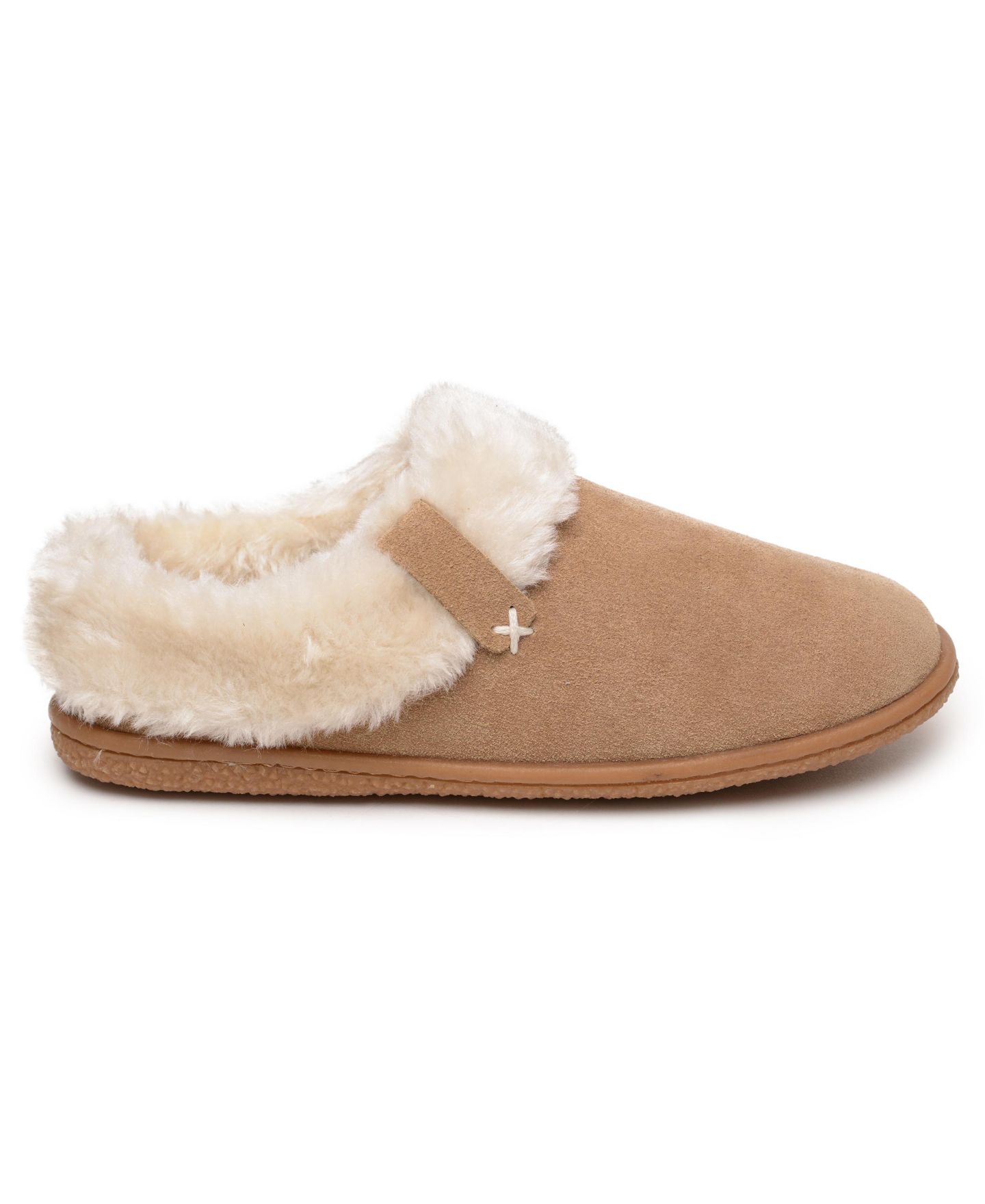 Женские тапочки Minnetonka Camp Collar Scuff Slippers, цвет: Коричный — фото 2