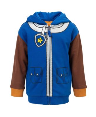 Toddler Boys Rubble Chase Skye Fleece Zip Up Pullover Hoodie to