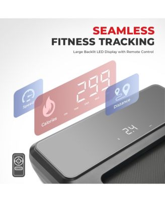 Pacer Dual Mode Walking/Running Treadmill with 6-Level Auto Incline, Remote Control & Exclusive SunnyFit App Bluetooth Connectivity