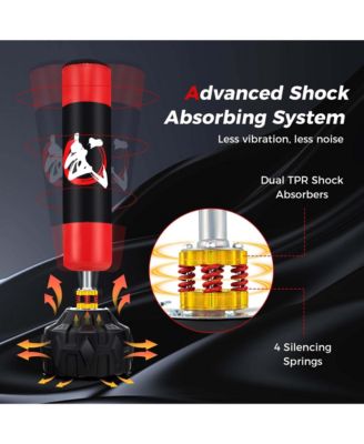 70" Freestanding Punching Bag with Fillable Base 12 Suction Cups & Shock Absorbers