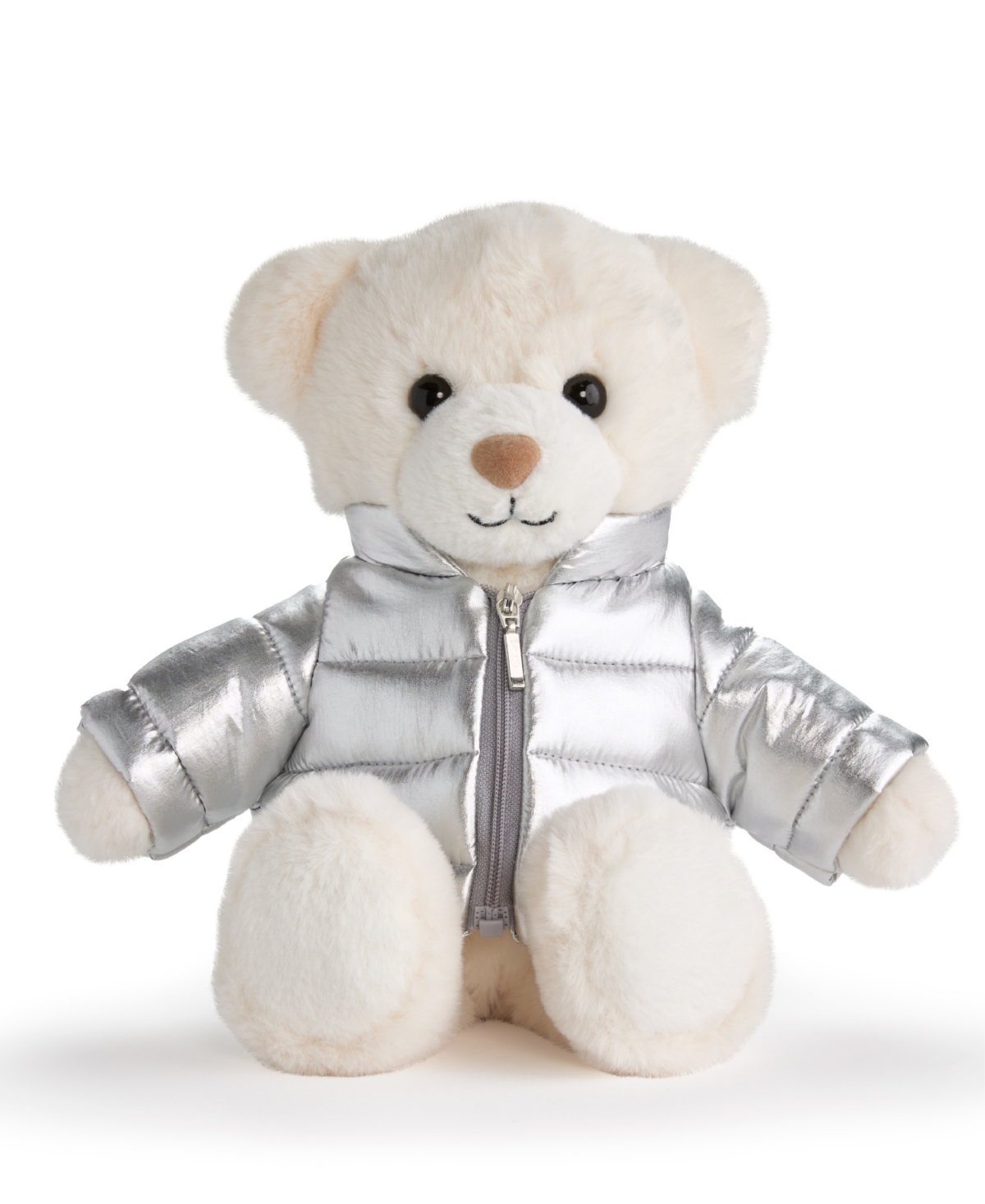 Geoffrey's Toy Box Plush Bear With Puffy Jacket In No Color