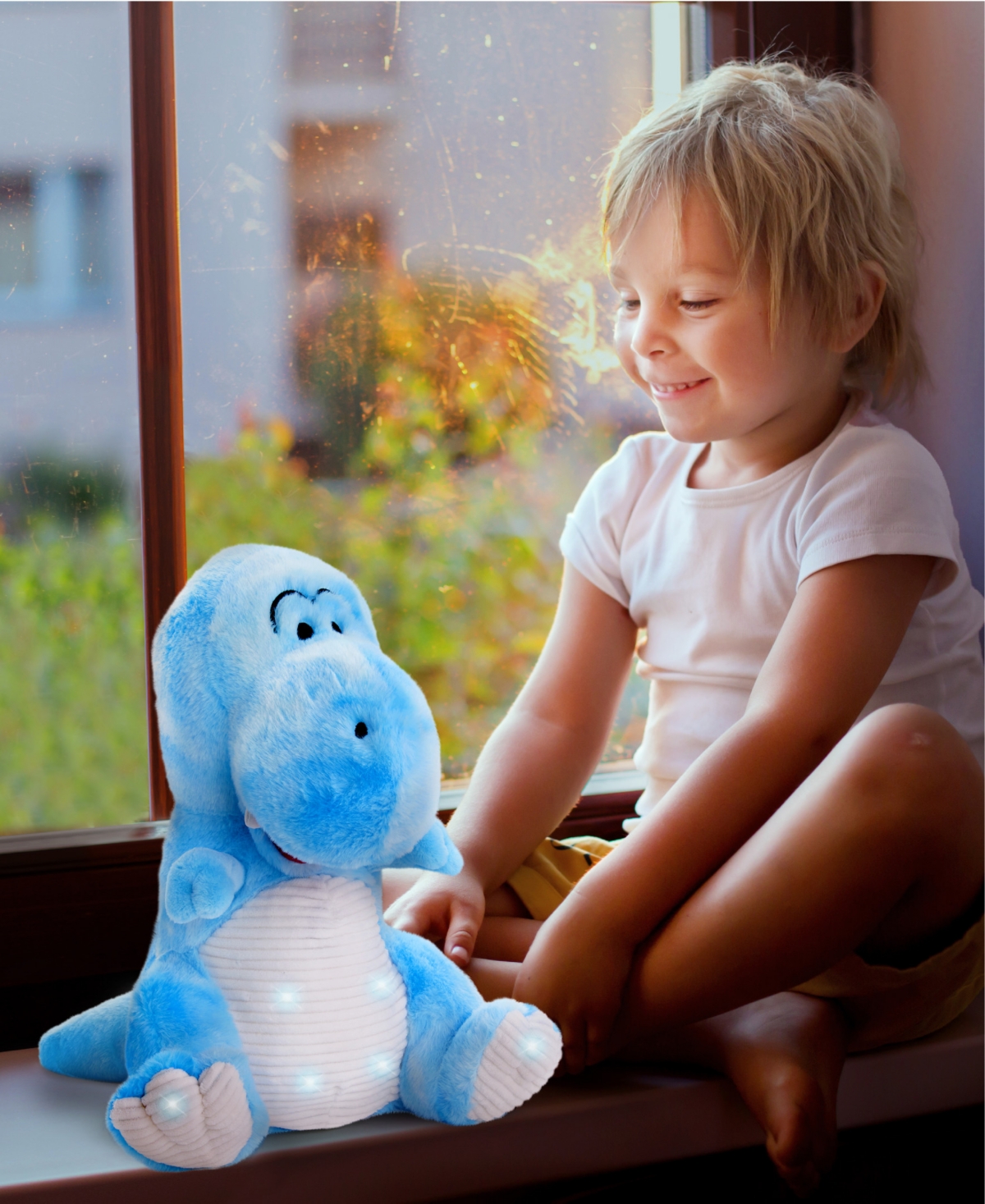 Geoffrey's Toy Box Led Light-up Plush T-rex In No Color
