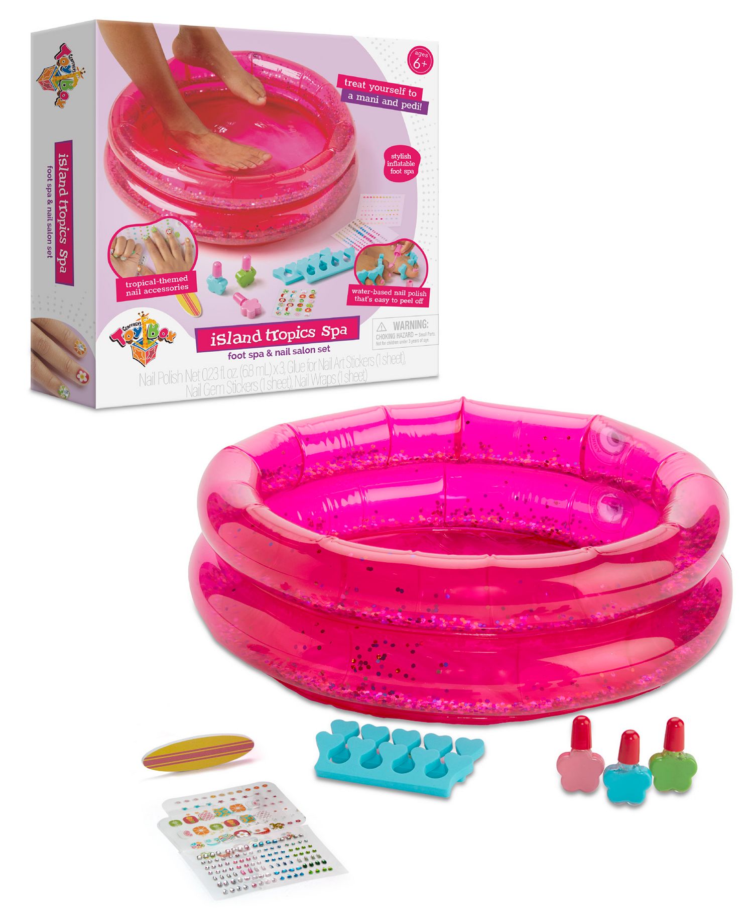 Geoffrey's Island Tropics Foot Spa Nail Salon Kit