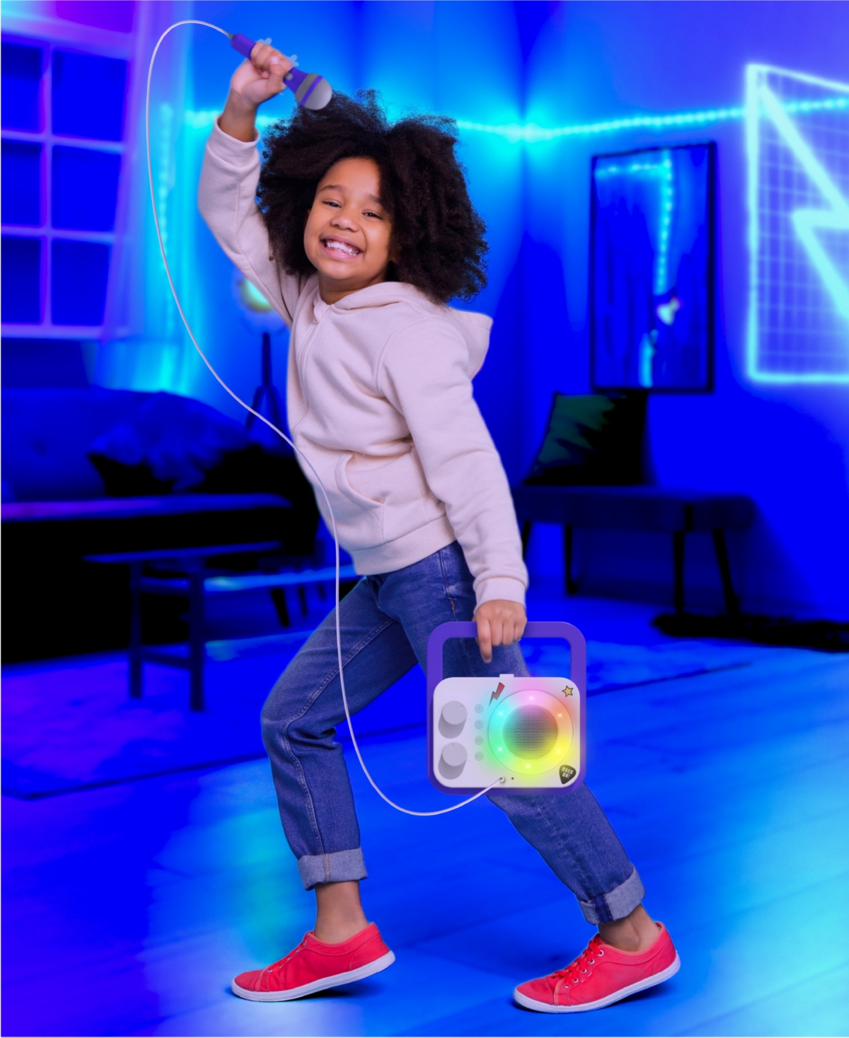 Geoffrey's Toy Box 2-Mic Karaoke Machine Music Station, Created for Macy's