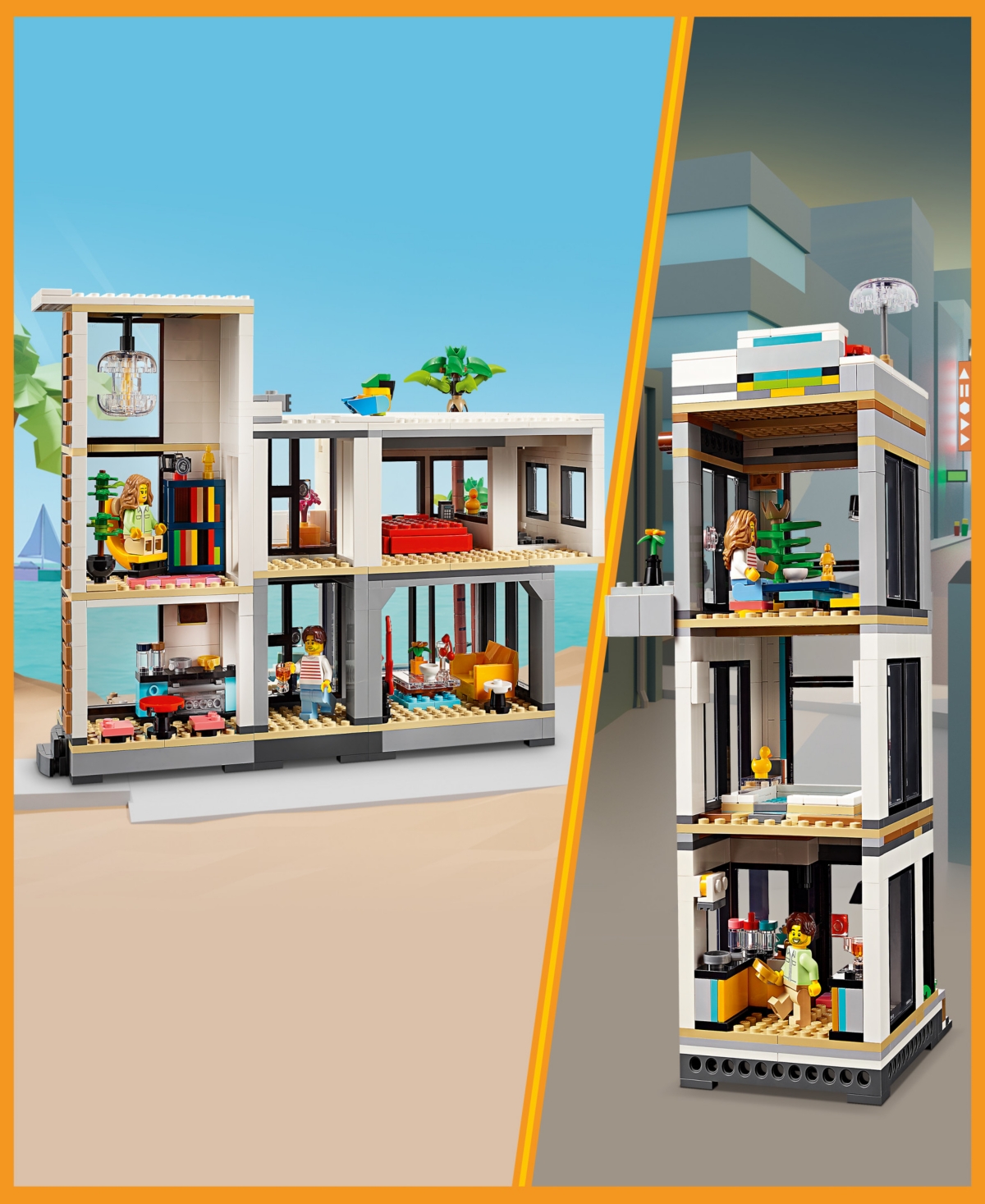 LEGO CREATOR 3 IN 1 MODERN HOUSE TOY PLAYSET AND ART BUILDING SET FOR KIDS 31153, 939 PIECES 