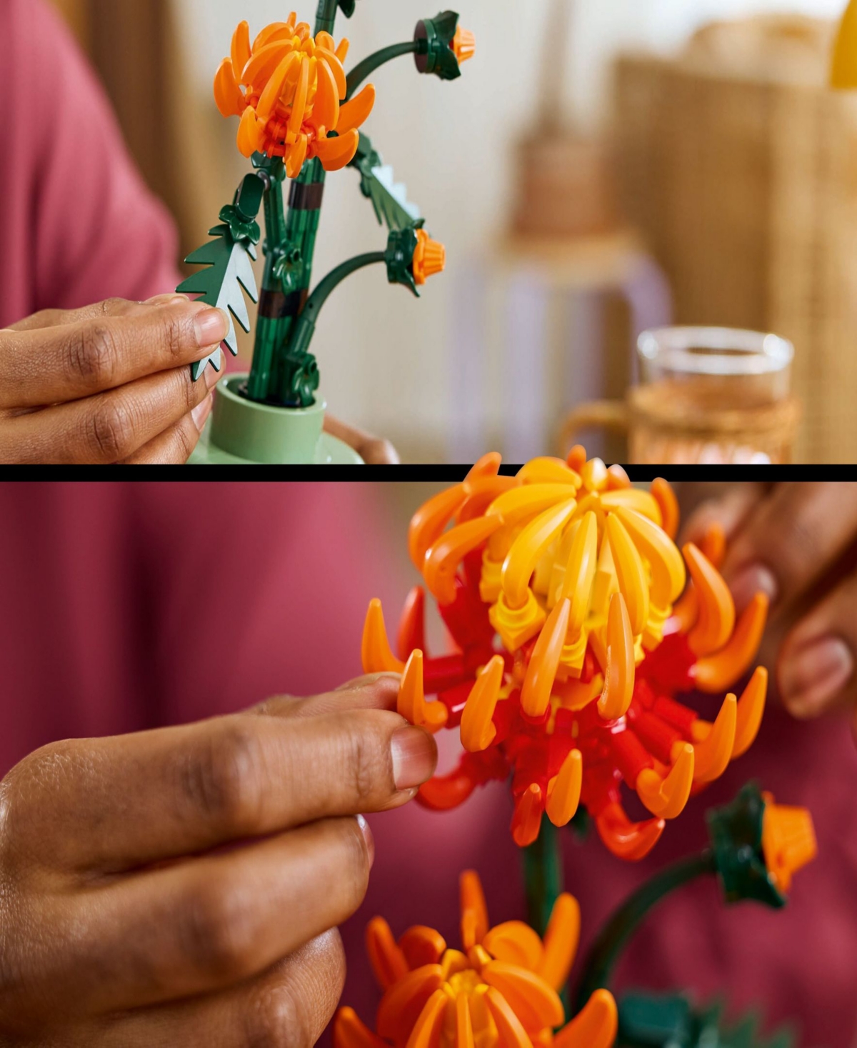 Lego Icons Chrysanthemum Flower Decor 10368 Building Set, 278 Pieces In Multi Color