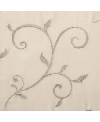 Premium Embroidered Swirl Vine Curtains - Sheer Curtains for Living Room, Bedroom, Kitchen - 52" x 63" - Sage, 2 Panels