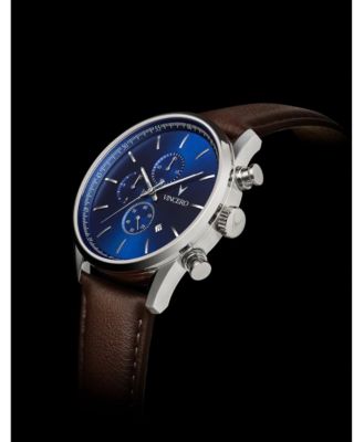 Men's The Chrono S2 40mm Stainless Steel Watch with Italian Leather Strap