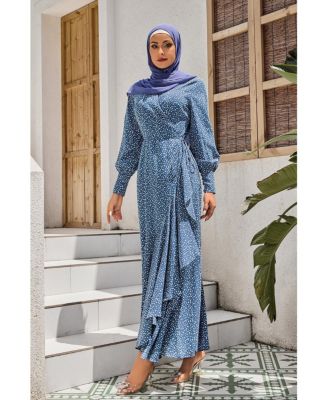 Women's Mint Sheath Abaya Maxi Dress