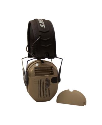 Razor Slim Electronic Shooting Hearing Protection Muff, Distressed Flag
