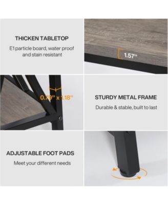 70.9 inch Extra Long Console Table, Industrial Sofa Table Behind Couch with 2 Tier Storage Shelf, Narrow Entryway Hallway Accent Table