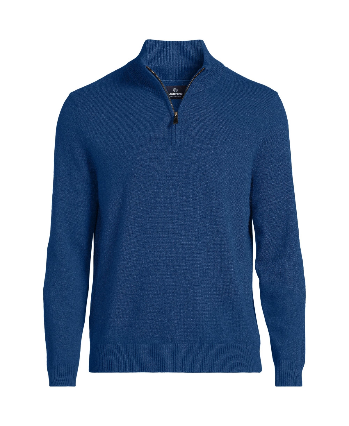 Lands' End Men's Fine Gauge Quarter Zip
