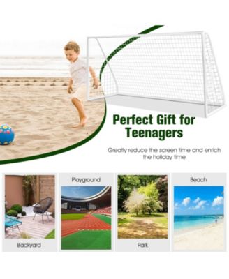 12 x 6 Feet Soccer Goal with Strong PVC Frame and High-Strength Netting