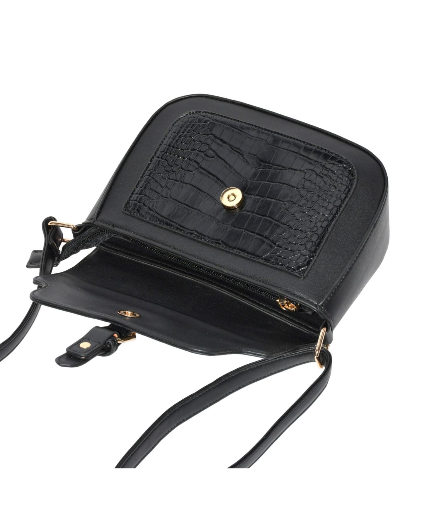 Женская сумка Nicci Ladies' Crossbody Bag with Buckle, цвет: Чёрный — фото 7