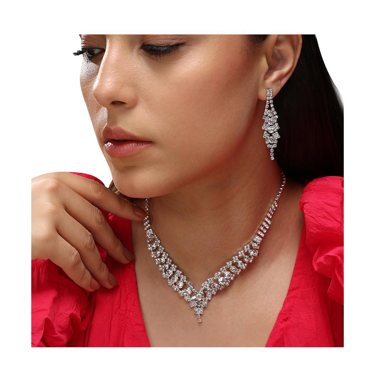 Sohi Women's Bling Jewellery Set