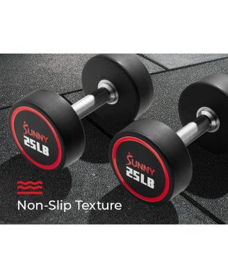 Signature Style Polyurethane Round Dumbbells, 5LBs (Pair)