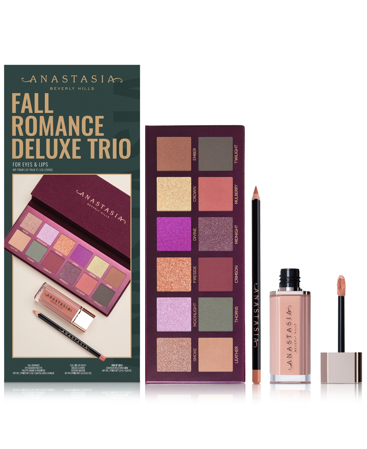 Anastasia Beverly Hills 3-pc. Fall Romance Eyeshadow Palette Set In No Color