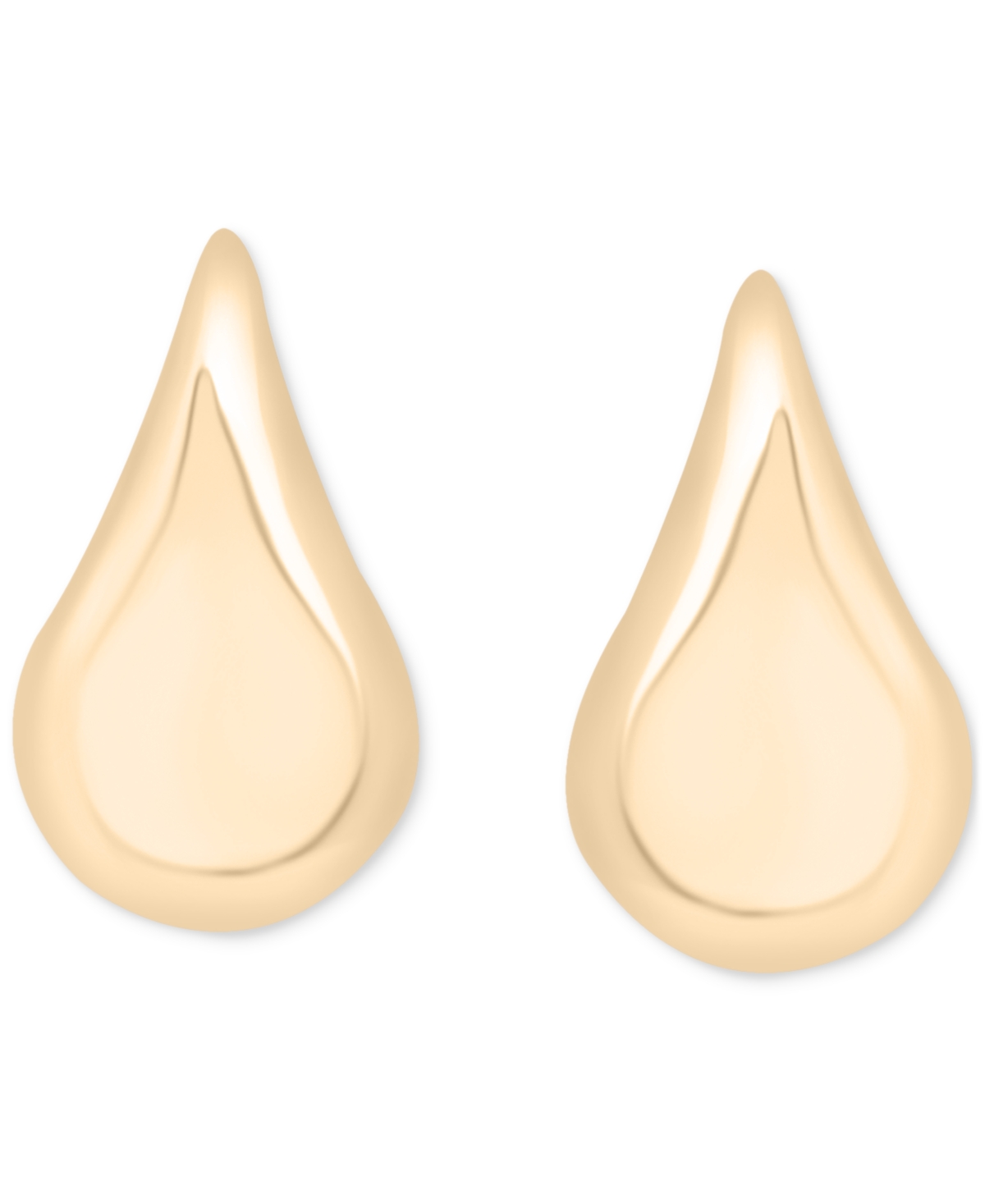 Audrey By Aurate Puff Teardrop Stud Earrings In Gold Vermeil, Created For Macy's In Gold Vermeil