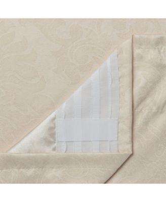 Premium 2-Panel Embellish Embossed Classy Blackout Curtains - 3-in-1 Back Tab, Rod Pocket, Ring Tab - for Windows Living Room Bedroom - Room Darkening Drapes 52 x 84 Inches - Taupe