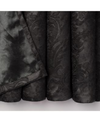 Premium 2-Panel Embellish Embossed Blackout Curtains - 3-in-1 Back Tab, Rod Pocket, Ring Tab - for Windows Living Room Bedroom - Room Darkening Drapes 52 x 108 Inches - Taupe