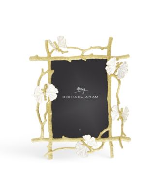 Butterfly Ginkgo Gold Frame, 5" x 7"