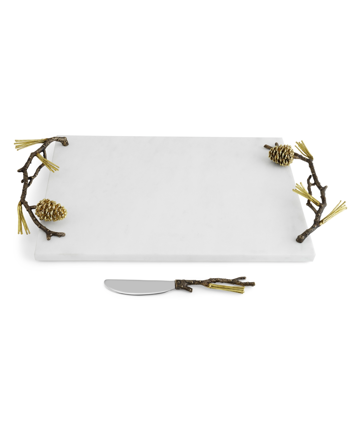 Michael Aram Pine Cone Cheeseboard With Knife In No Color