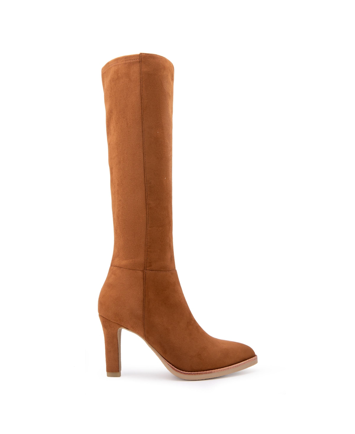 Shop Aerosoles Women's Lynx Zipper Tall Boots In Black Faux Suede